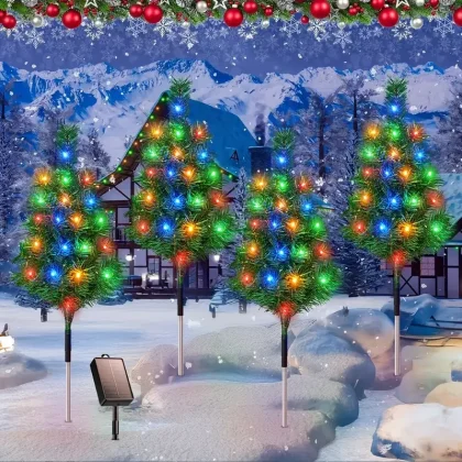 GlowPine Solar Frost Lights